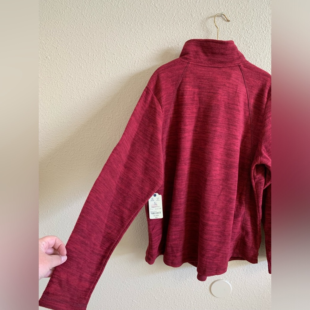 ST JOHN'S BAY Fleece Quarter Zip Sweater NWT🌴 - Picture 6 of 6